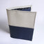 Blue and white passport holder