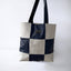 Teresa's White Reversible Cloud Checker Tote